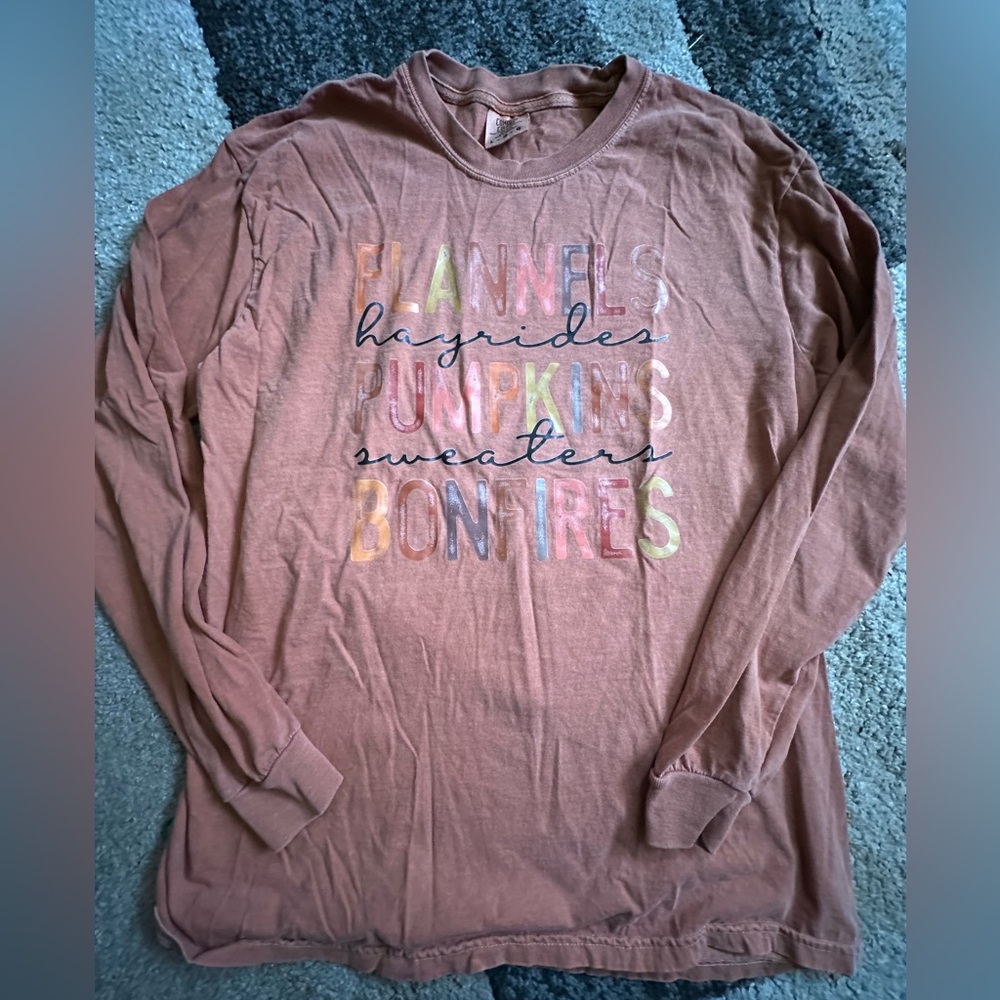 Long sleeve Fall vibes shirt